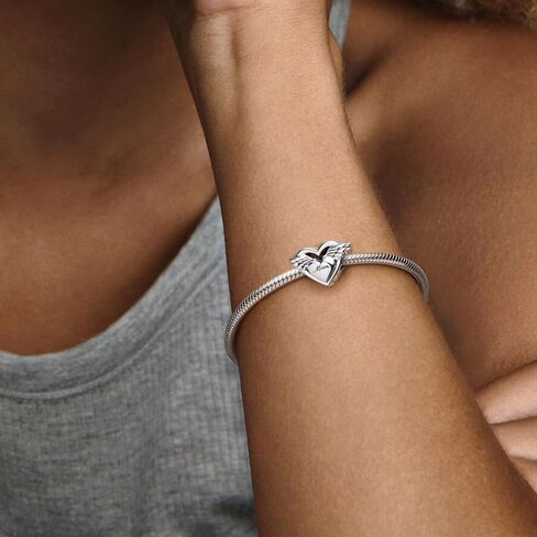 Heart-Shaped Pendant – Exquisite Family, Mother, Wife, and Love-Themed Charm Bracelet Pendant, Faith Jewelry in Saudi Arabia