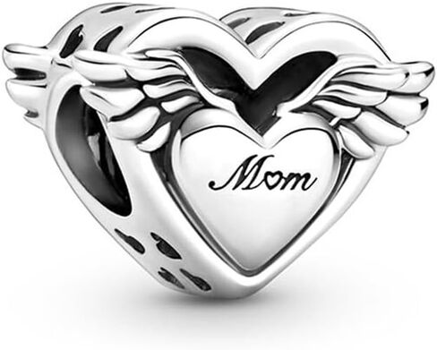 Heart-Shaped Pendant – Exquisite Family, Mother, Wife, and Love-Themed Charm Bracelet Pendant, Faith Jewelry in Saudi Arabia