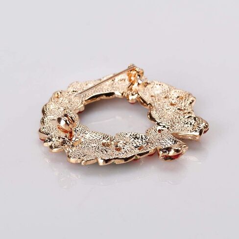 Christmas Pins for Women Christmas Tree Brooches Rhinestone Christmas Theme Brooch Christmas Wreath Brooch Women Christmas Jewelry Pins and Brooches Christmas New Year Party Accessories in Saudi Arabia