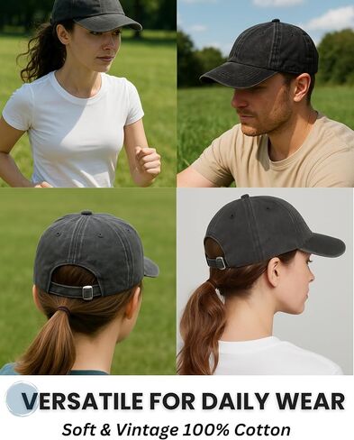 InnoBeta Esthetician Gifts Cap for Women - Adjustable Vintage Washed Cotton Embroidered Hat - Gift for Magic Beauty in Saudi Arabia