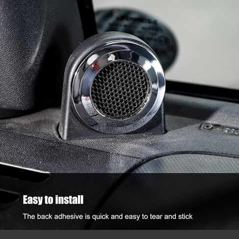 غطاء مكبر صوت A-Pillar ملحقات داخلية لتزيين 2007-2014 Jeep Wrangler JK JKU (كروم) in Saudi Arabia