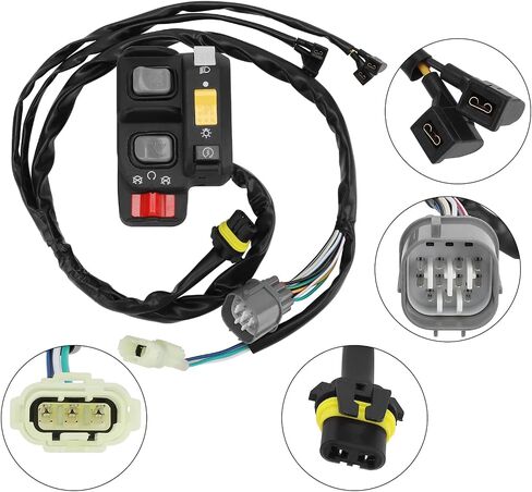 M MATI Left Handlebar Switch Electric Shift Start Stop Headlight for Honda Foreman 500 ES TRX500FE1/FE2 2014-2019 35140-HR4-A41 35140-HR4-641 35140-HR4-642 35140-HR4-643 in Saudi Arabia