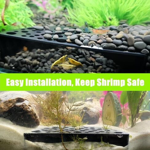 2 PCS Shrimp Hides, Plastic Shrimp Cave, Aquarium Tunnel for Shrimps Breeding Hiding, Aquarium Hideout for Shrimps Small Fish, Fish Tank Accessories, Brown in Kuwait