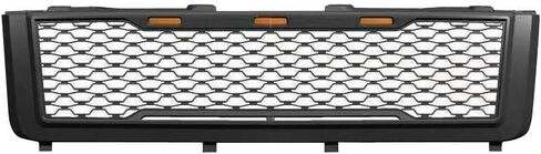 IKON MOTORSPORTS, Grille Compatible With 2011-2014 Chevy Silverado 2500 HD / 3500 HD, Front Bumper Hood Mesh Grill Matte Black, 2012 2013 in Saudi Arabia