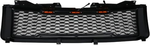 IKON MOTORSPORTS, Grille Compatible With 2011-2014 Chevy Silverado 2500 HD / 3500 HD, Front Bumper Hood Mesh Grill Matte Black, 2012 2013 in Saudi Arabia