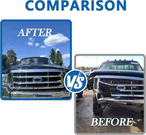 Perfit Liner Front Grille Grill Chrome 1999-2004 Fits FORD F250 F350 Super Duty | 2000-2005 FORD Excursion F81Z8200 FO1200417 in Saudi Arabia