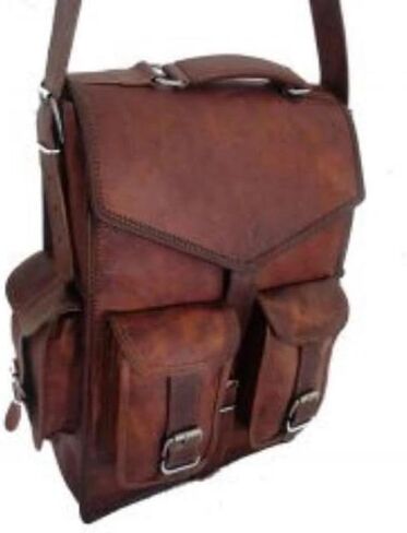 Handmade 3-in-1 Leather Convertible Bag – Vintage Brown Goat Leather Backpack, Handbag & Crossbody Satchel – Multipurpose Travel Shoulder Bag for Men & Women – Adjustable Strap Work & College Bag in Saudi Arabia