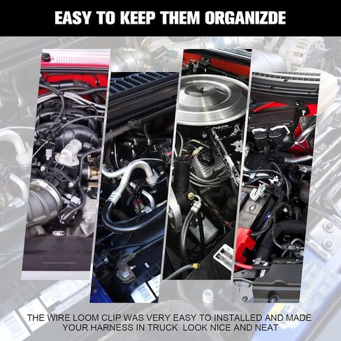 130 Pcs Push Mount Cable Ties Standard Zip Tie Mount Car Wire Loom Routing Clips for Polaris UTV Jeep Wrangler Vehicles Home Appliances 6 Different Sizes Universal Management Cable Ties in Saudi Arabia