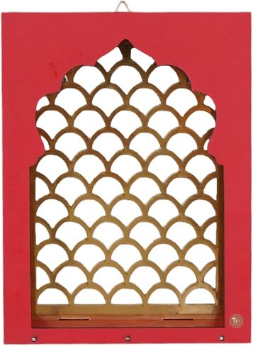 IGH Handmade Wooden Jharokha Wall Hanging Home Décor Showpiece, 8x6x2 Inch Weddings Gift, Wall Decor Gift, Festival Gift (5) in Saudi Arabia