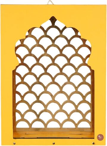 IGH Handmade Wooden Jharokha Wall Hanging Home Décor Showpiece, 8x6x2 Inch Weddings Gift, Wall Decor Gift, Festival Gift (5) in Saudi Arabia
