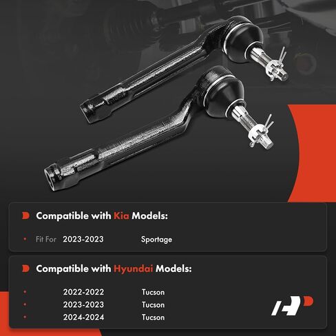 A-Premium 2 x Front Outer Tie Rod Ends, Compatible with Kia Sportage 2023 & Hyundai Tucson 2022-2024 in Saudi Arabia