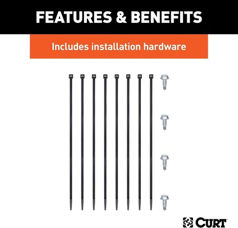 CURT 56071 سرير شاحنة جانبي بطول 7 أقدام، وصلة أسلاك للمقطورة ذات 7 دبابيس، اختر دودج رام 1500، 2500، 3500، داكوتا in Saudi Arabia