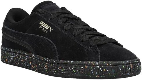 PUMA Kids Boys Suede Mono Triplex Lace Up Sneakers Shoes Casual - Black in Saudi Arabia
