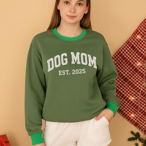 NAZENTI Personalized Dog Sweatshirt, Custom Photo Shirts, Dog Embroidered Shirt for Women, Men, Pet Lovers Gifts, Mom Gift in Saudi Arabia