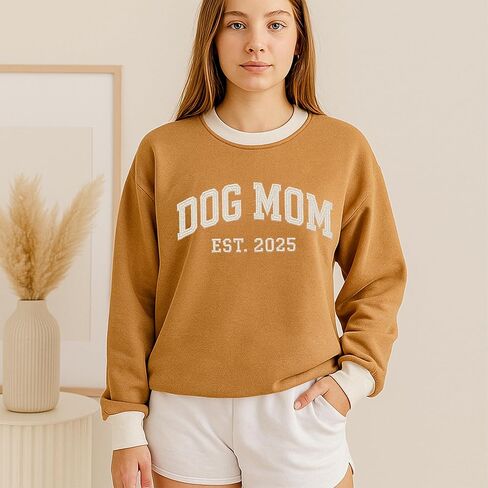 NAZENTI Personalized Dog Sweatshirt, Custom Photo Shirts, Dog Embroidered Shirt for Women, Men, Pet Lovers Gifts, Mom Gift in Saudi Arabia