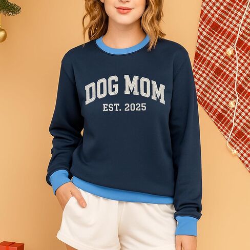 NAZENTI Personalized Dog Sweatshirt, Custom Photo Shirts, Dog Embroidered Shirt for Women, Men, Pet Lovers Gifts, Mom Gift in Saudi Arabia