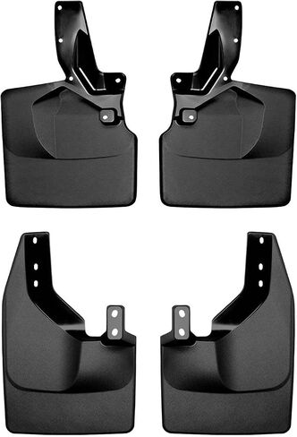 WeatherTech Custom No Drill Splash Guard MudFlaps for Ford Bronco - Front & Rear Set (110140-120140), Black in Saudi Arabia