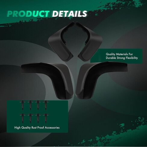 SCITOO Set of 4PCS Universal mud Flaps for 2010-2014 for Volkswagen for Golf,2010-2014 for Volkswagen GTI Front & Rear mud Flaps Splash Guard Set in Saudi Arabia