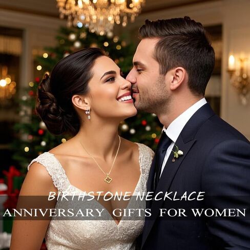 HeartMelody Clover Necklaces for Women Gold,Cross Necklace Wedding Anniversary Birthday Gifts for Wife Her Mom, 18K White /Rose Gold /14 K Gold Womens Fashion Jewelry with Birthstone Pendant Lucky Necklaces in Saudi Arabia