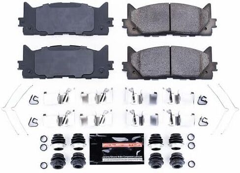 Power Stop Z23-1293 Front Z23 Carbon Fiber Ceramic Brake Pads with Hardware For 2013-2018 Lexus ES300h | 2007-2018 Lexus ES350 | 2008-2018 Toyota Avalon | 2007-2017 Toyota Camry in Saudi Arabia