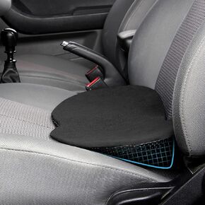 Car Seat Cushion for Sciatica Pain Relief and Back Support, Ergonomic Memory Foam Lumbar Support Pillow for Driving, Universal Fit for Car Truck Office Chair (Black) (1pcs) in Saudi Arabia