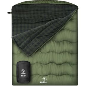 حقيبة نوم مزدوجة من القطن للشتاء، حقيبة نوم من الفلانيل بحجم كوين للبالغين، حقيبة نوم دافئة ودافئة لشخصين للأزواج أو التخييم العائلي، سفر RV in Kuwait