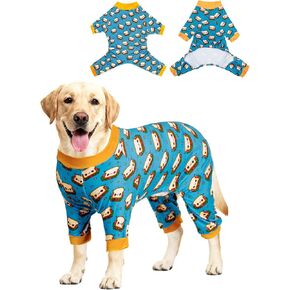 ملابس الكلاب الكبيرة من CuteBone، Pitbull Golden Retriever، بدلة ما بعد الجراحة، قابلة للتمدد وتهدئة القلق، بيجامات الحيوانات الأليفة، قمصان تساقط، ملابس نيسيي للكلاب متوسطة/كبيرة الحجم، لابرادور بولي ZP23XL in Kuwait