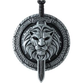 California Costumes Unisex-Adults Thrones Shield and Sword 18", Silver/Black, One Size in Saudi Arabia