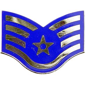 Artisan Owl US A F E-5 Staff Sergeant Lapel Pin, 1 1/16" in Saudi Arabia