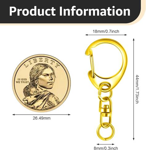 Roctee 50 Pcs Key Clasps Kit Metallic Black, Swivel Keychain Clip Lanyard Snap Hook, Lobster Claw Clasp Key Chain for DIY Crafts in Kuwait