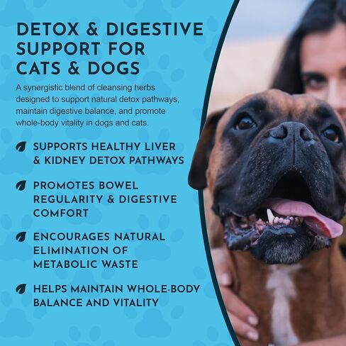 تطهير الجسم من Animal Essentials - دعم الكبد للكلاب والقطط، قطرات عصير الكبد السائلة، التخلص من النفايات الصحية، صبغة الأعشاب العضوية - 1 أونصة سائلة in Kuwait