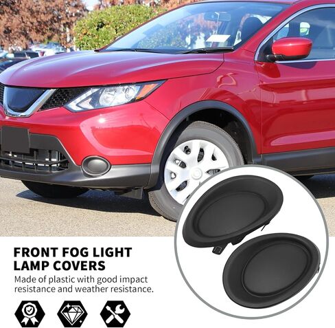 Anxingo 1 Pair NI1038155 Front Fog Light Lamp Covers, Replacement for Rogue Sport 2017 2018 2019, Replaces NI1039155 622566MA5A 622576MA5A in Saudi Arabia
