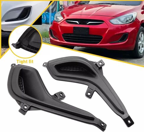 1 Pair Fog Light Cover Bezel Grille for Hyundai Accent 2012-2017 Replacement for 865631R000, 865641R000 in Saudi Arabia