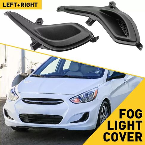 1 Pair Fog Light Cover Bezel Grille for Hyundai Accent 2012-2017 Replacement for 865631R000, 865641R000 in Saudi Arabia