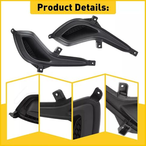 1 Pair Fog Light Cover Bezel Grille for Hyundai Accent 2012-2017 Replacement for 865631R000, 865641R000 in Saudi Arabia