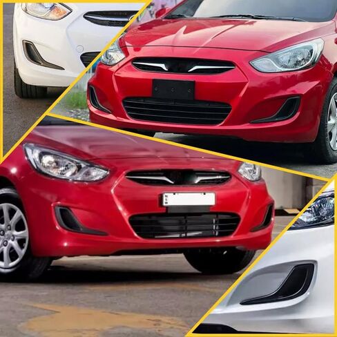1 Pair Fog Light Cover Bezel Grille for Hyundai Accent 2012-2017 Replacement for 865631R000, 865641R000 in Saudi Arabia