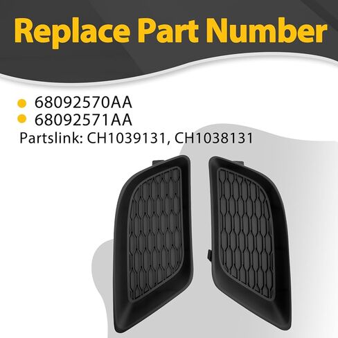 زوج غطاء خفيف للضباب لشاحن 2011-2014 SE/SXT يحل محل 68092571AA 68092570AA (جانب السائق والراكب) in Kuwait