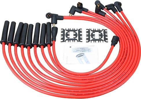 AIP Electronics Dragon Fire Race Series High Performance Ignition Spark Plug Wire Set Compatible with Ford BB 351C 351M 400M 429 460 Points Style Cap Factory OEM Fit PWJ118 in Saudi Arabia