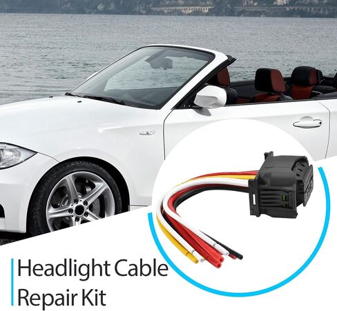 طقم إصلاح كابل المصباح الأمامي متوافق مع BMW 1 2 3 4 5 6 7 I3 I8 X1 X2 X3 X4 X5 X6 Z3 Z4 Mini، استبدال قابس المصباح 6925638DX 61119327504 (1) in Kuwait