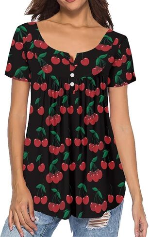 Showudesigns Womens Tops S-4XL Teen Girls Short Sleeves Top Casual Clothes in Saudi Arabia