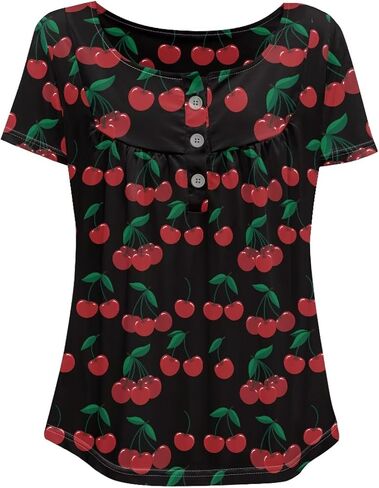 Showudesigns Womens Tops S-4XL Teen Girls Short Sleeves Top Casual Clothes in Saudi Arabia