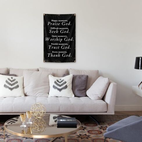 Thank God Christian Wall Art Sayings Posters Tapestry 2x3 Ft Aesthetic Poster for Teen Boys Girls Bedroom and College Dorm Wall Decor Gifts in Saudi Arabia