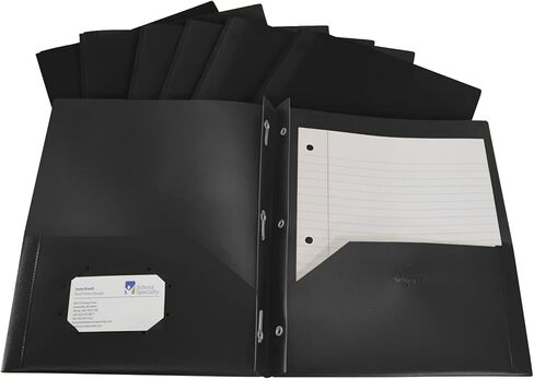 School Smart 2-Pocket Poly Folders, Purple, Pack of 25 in Kuwait