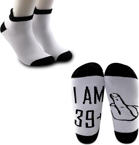 40th 50th 60th Years Old Gift for Women or Men Funny Birthday Socks Best Friend Father Mother Gift for Him or Her in Saudi Arabia