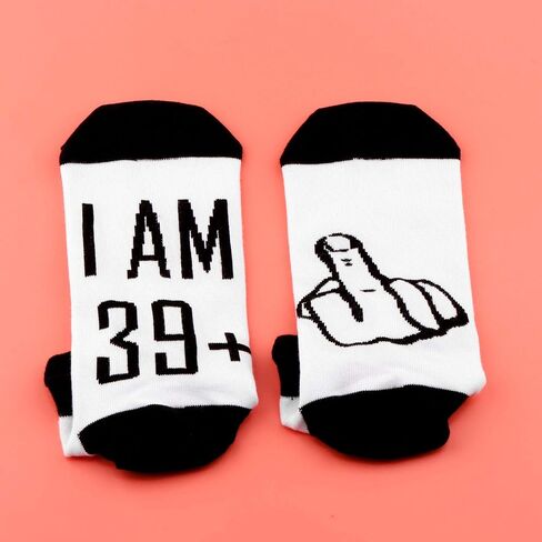 40th 50th 60th Years Old Gift for Women or Men Funny Birthday Socks Best Friend Father Mother Gift for Him or Her in Saudi Arabia