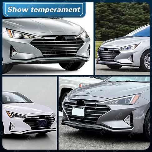 متوافق مع 2019-2020 Hyundai Elantra المصباح الهالوجين ونوع جهاز العرض بدون DRL 92101-F3500,92102-F3500 (جانب السائق والراكب) in Kuwait