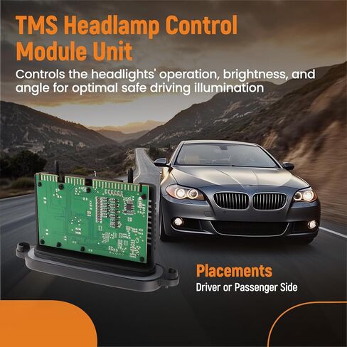 وحدة وحدة التحكم في المصباح Maxpeedingrods TMS التكيفية لسيارات BMW 5 Series F07 F10 F11 528i 535i 550i 63117316217 63117305235 in Saudi Arabia