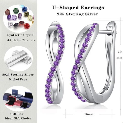 Jiamiaoi Large Hoop Earrings 925 Sterling Silver Hoop Earrings for Women Men Hoops in Kuwait