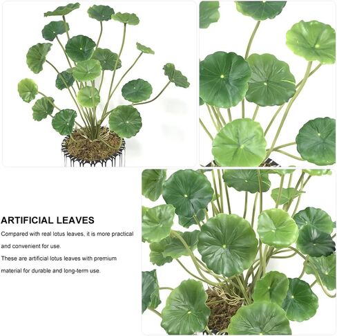 Cabilock 2pcs Simulated Lotus Leaf Simulation Lotus Leaves Decor Foam Lotus Leaves Artificial Lotus Flower Party Decoration Leaves Artificial Plants Faux Bundle Aquarium Plastic Flower in Saudi Arabia