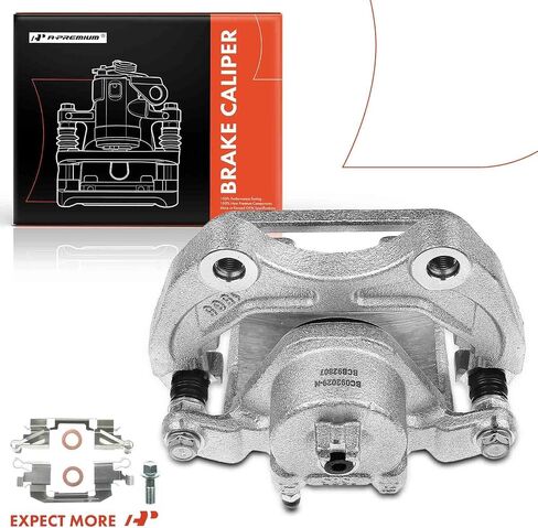 A-Premium Disc Brake Caliper Assembly with Bracket Compatible with Select Nissan Models - Maxima 2003 2004 2005 2006 2007 2008 2008, V6 3.5L - Front Right Passenger Side in Saudi Arabia